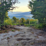 Photograph of mountain sunrise