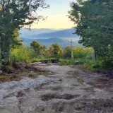 Photograph of mountain sunrise